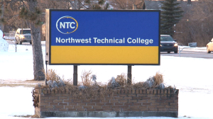 Northwest Technical College Sign (Winter)