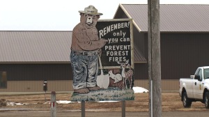 Smokey the Bear Sign "Only You Can Prevent Forest Fires"