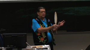 Ojibwe Elder Lecturing at CLC