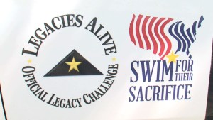 Legacies Alive Official Legacy Challenge Swim for Their Sacrifice Sign
