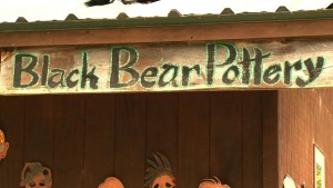 Black Bear Pottery Sign