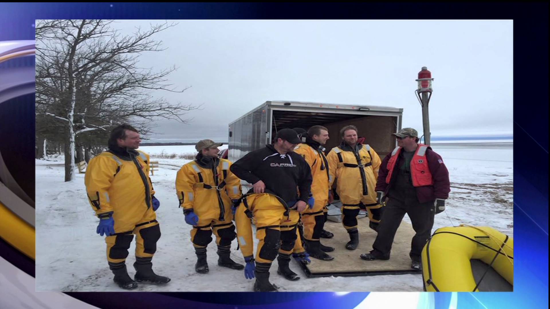 Red Lake Ice Fishing Rescue Lakeland News at Ten December 14, 2015