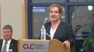 Hara Charlier Speaking at Central Lakes College (CLC)
