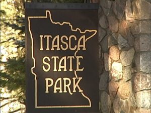 Itasca State Park Sign