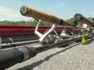 Fishing Rods Sitting in Boat