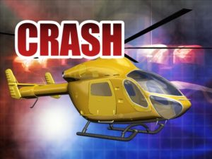 Police Lights, Helicopter with caption Crash Generic