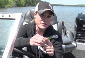 Mandy Ulrich Showing a Crank Bate in Fishing Tips