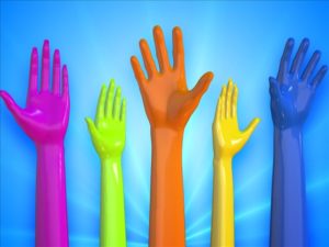 Volunteers Raising Hands (generic)
