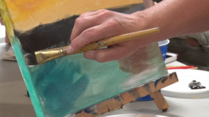 Person's Hand While Painting (generic)