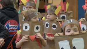 Kids in Thanksgiving Costumes
