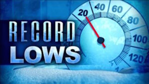 Record Low Cold Temperature