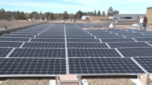 solar panels array