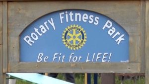 Rotary Fitness Park Sign sqk