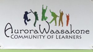 Aurora Waasakone Charter School Sign 16x9