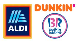 Aldi Dunkin' Baskin Robbins Logos sqk