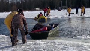 Ice Anglers Rescued Upper Red Lake sqk