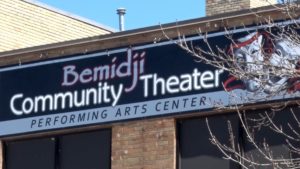 Bemidji Community Theater Sign sqk