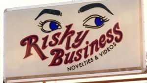 Risky Business Sign sqk