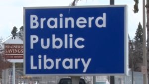 Brainerd Public Library Sign sqk