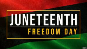 Juneteenth Freedom Day Text 16x9