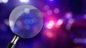 Police Lights Search Magnifying Glass Investigation sqk