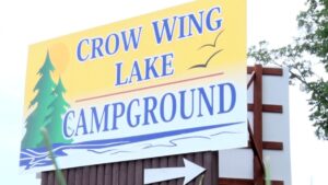 Crow Wing Lake Campground Sign sqk