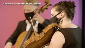 Lakes Area Music Festival Violinist Masks 16x9