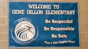 Gene Dillon Elementary School Banner sqk