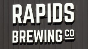 Rapids Brewing Co Sign sqk