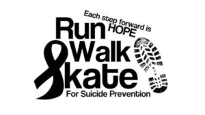 Run Walk Skate Suicide Prevention Logo sqk