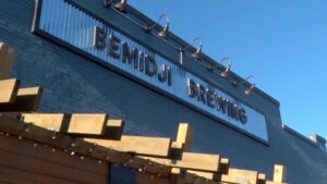 Bemidji Brewing Sign Building 16x9