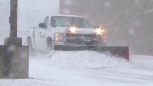 Snow Winter Storm Plowing Truck 16x9