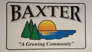 Baxter A Growing Community Sign sqk