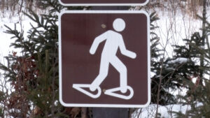Snowshoeing Sign Winter Trail for web ONLY