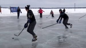 Quarterdeck Resort Ice Hockey Rink Skating 16x9