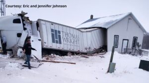 Shooks Township Hall Semi Crash 16x9