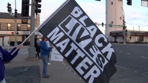 Black Lives Matter Vigil Flag sqk - Copy
