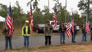 Bemidji Veterans Home Groundbreaking Flags sqk