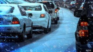 Winter Driving Traffic Snow Roads 16x9