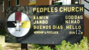 Peoples Church Bemidji Sign 16x9