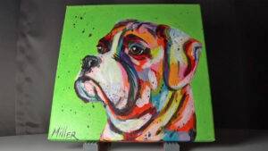 Tracy Miller Dog Painting 1a 16x9