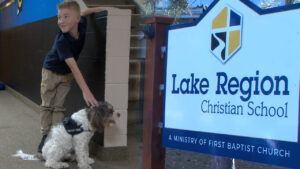 Lake Region Christian School Therapy Dog 16x9
