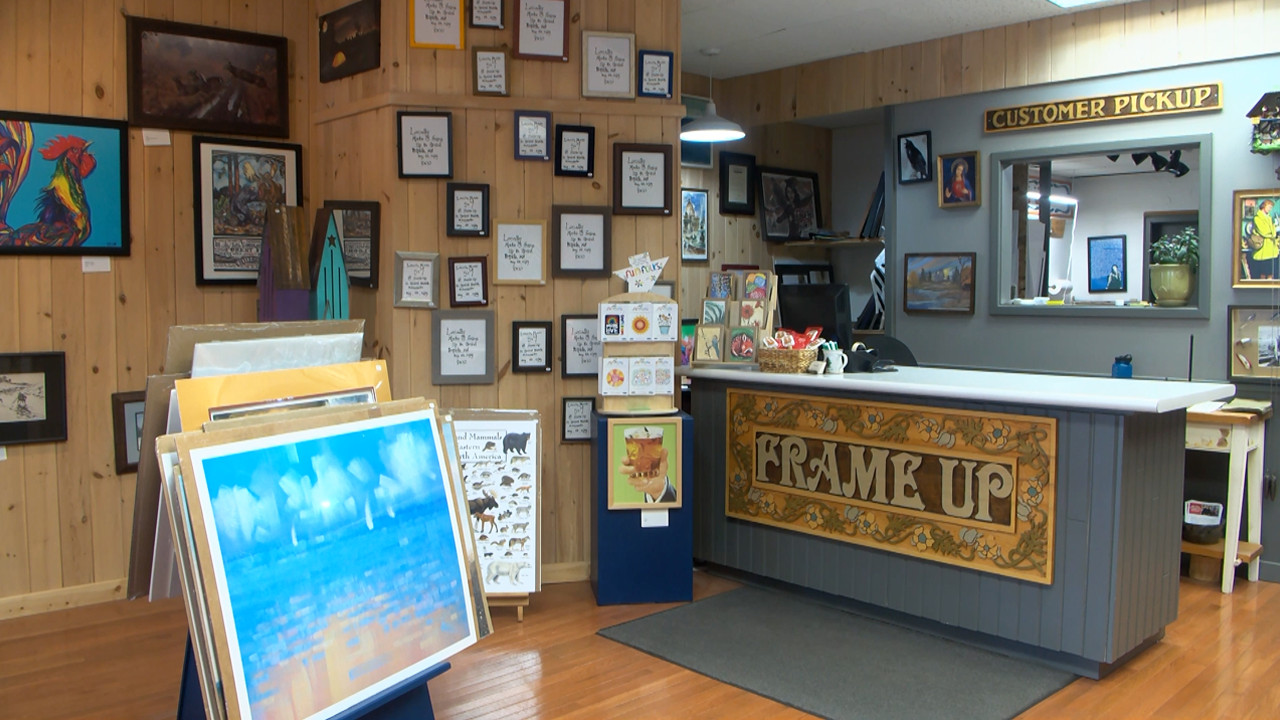 In Business Picture Frames Are Name of the Game at 'Frame Up' in Grand