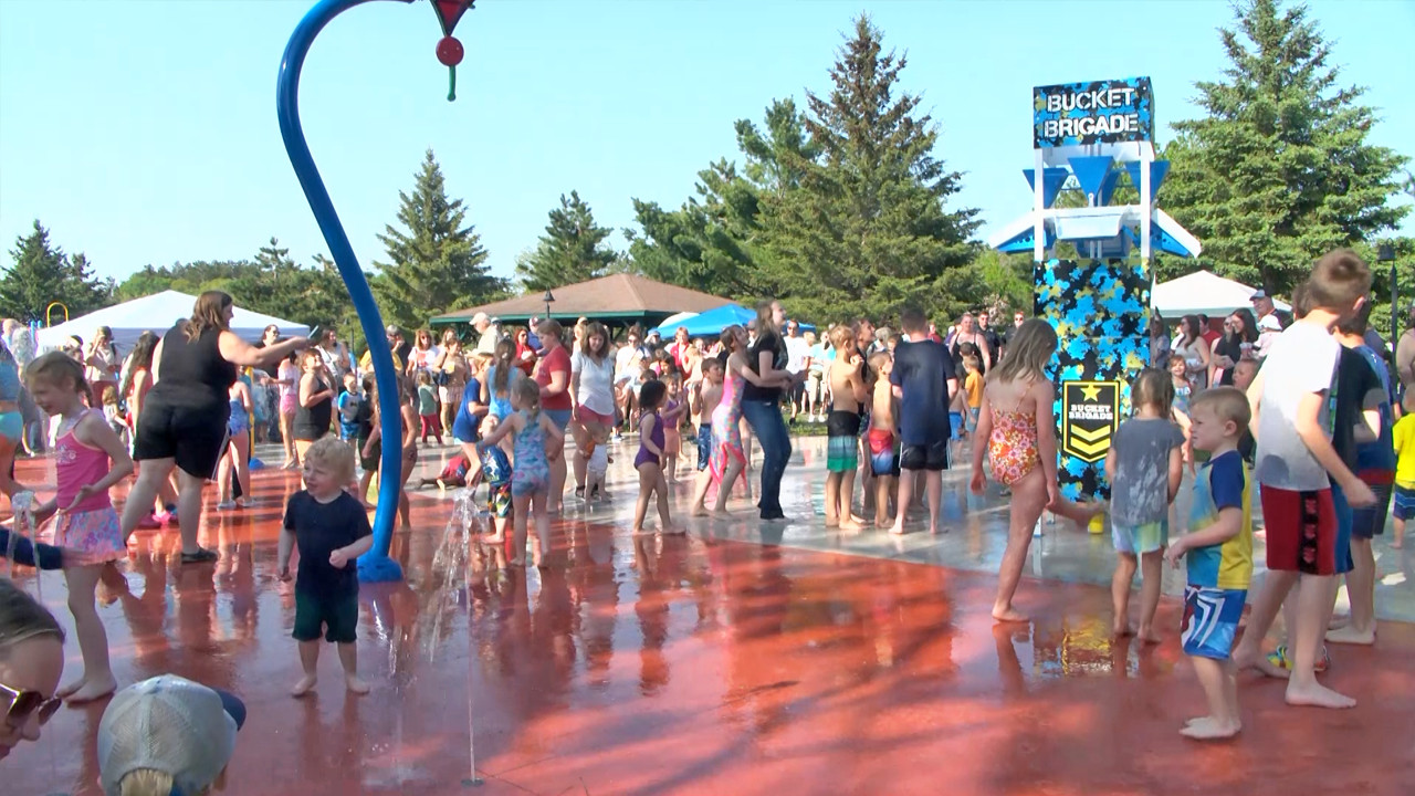 Pequot Lakes Community Celebrates Splash Pad Grand Opening