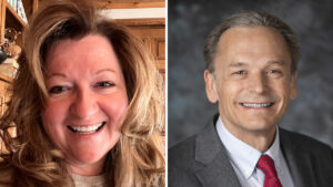Lynn Bushinger (left) and Don Hickman have been appointed as intermi co-leaders for the Little Falls-based Initiative Foundation (Credit: Initiative Foundation)