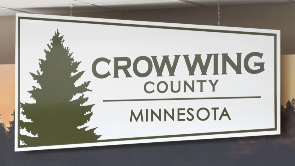 Crow Wing County Sign Hanging Sqk