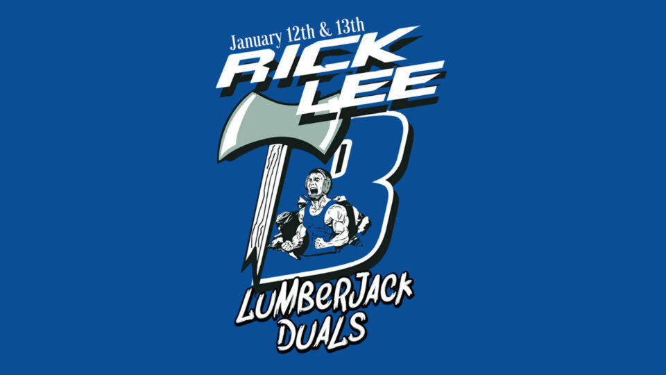 Rick Lee Lumberjack Duals Wrestling 2024 Logo Sqk