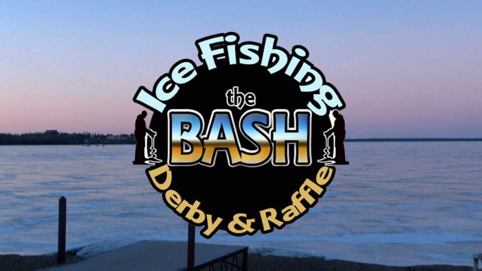 The Bash Ice Fishing Derby And Raffle Logo Sqk