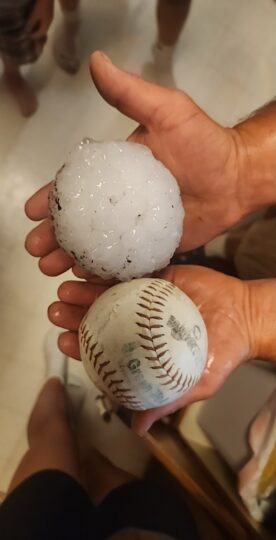 Wadena Baseball Sized Hail Damage 1