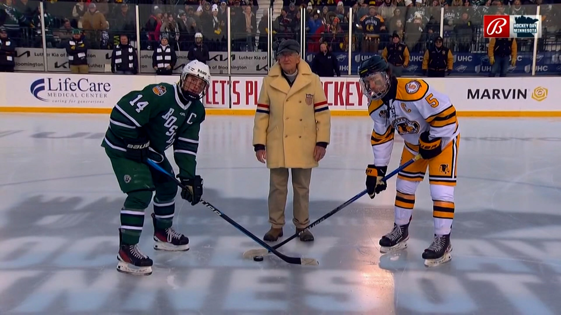 Hockey Day Minnesota 2024 in Warroad Highlights, Postgame Interviews